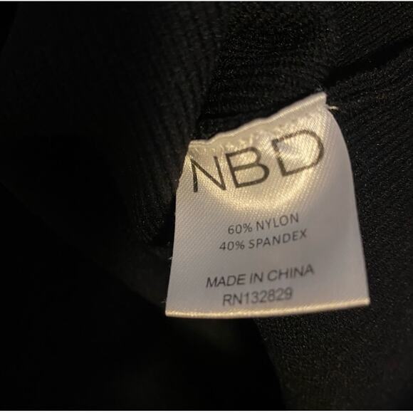NBD X The Naven twins Black Bodycon Dress. Size Large. - Picture 6 of 6